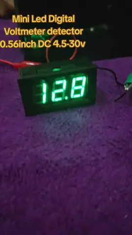 Mini Led Digital Voltmeter detector 0.56inch DC 4.5-30v #electronicaccessories #Voltmeter #voltagegester #digitalvoltmeter #tiktokfinds #fyp 