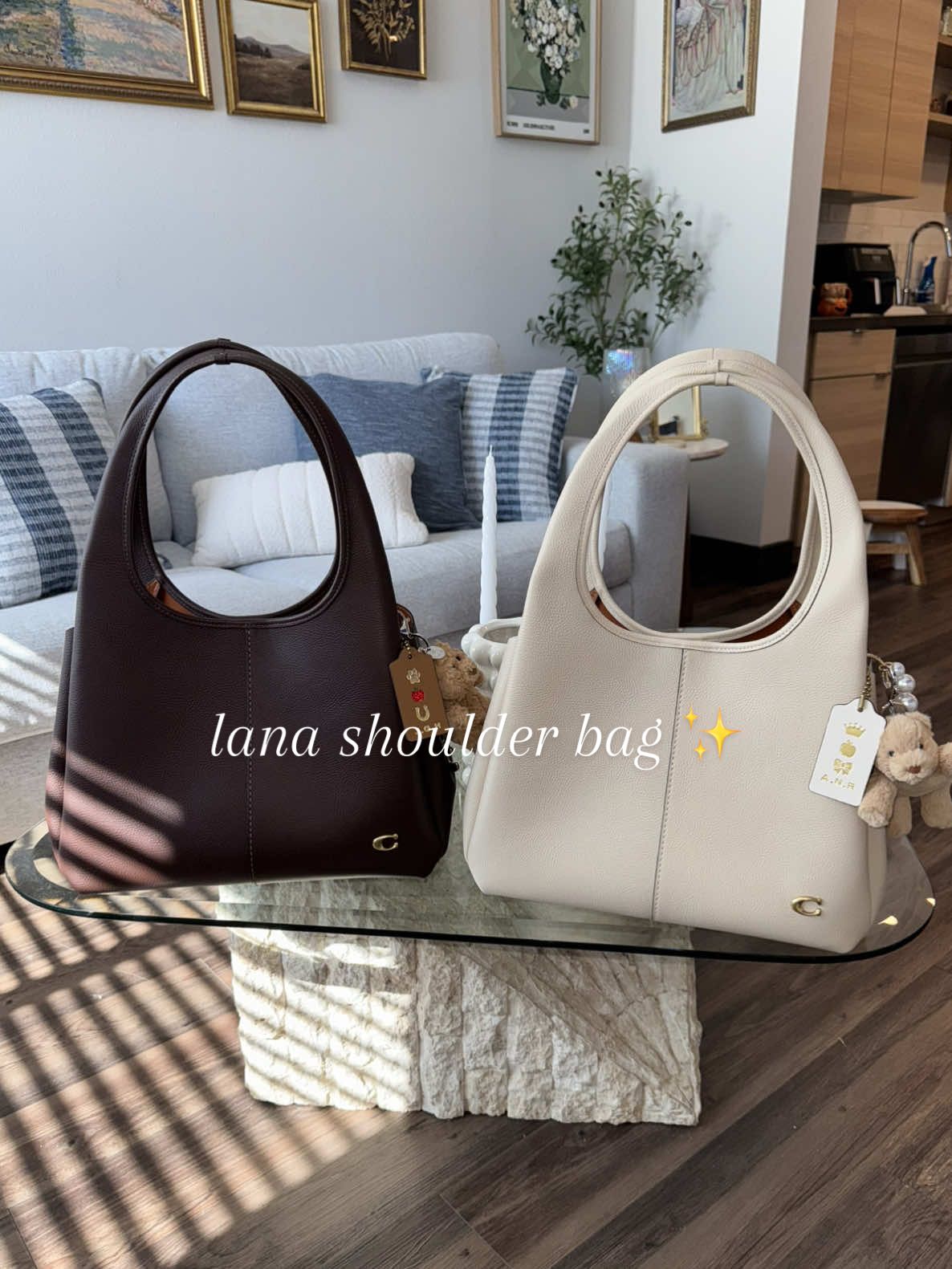 bestied so hard we got matching coach lana shoulder bags for work 👜✨ can’t wait to used my my new teacher work bag 🤍 @Coach @jacquelinefyi #lanashoulderbag #coach #coachbag #workbag #teacherbag #bestiegoals #bestie #teacherlife 