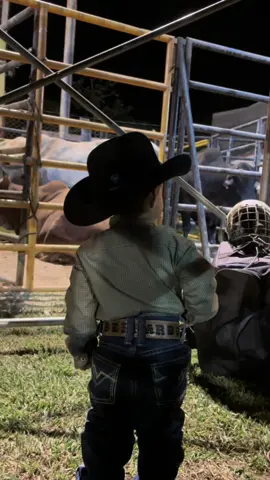 Companheiro do papai nos rodeios 🤩🤠 #agrobaby #roça #viraltiktok #bebecowboy #babycountry #rodeio 