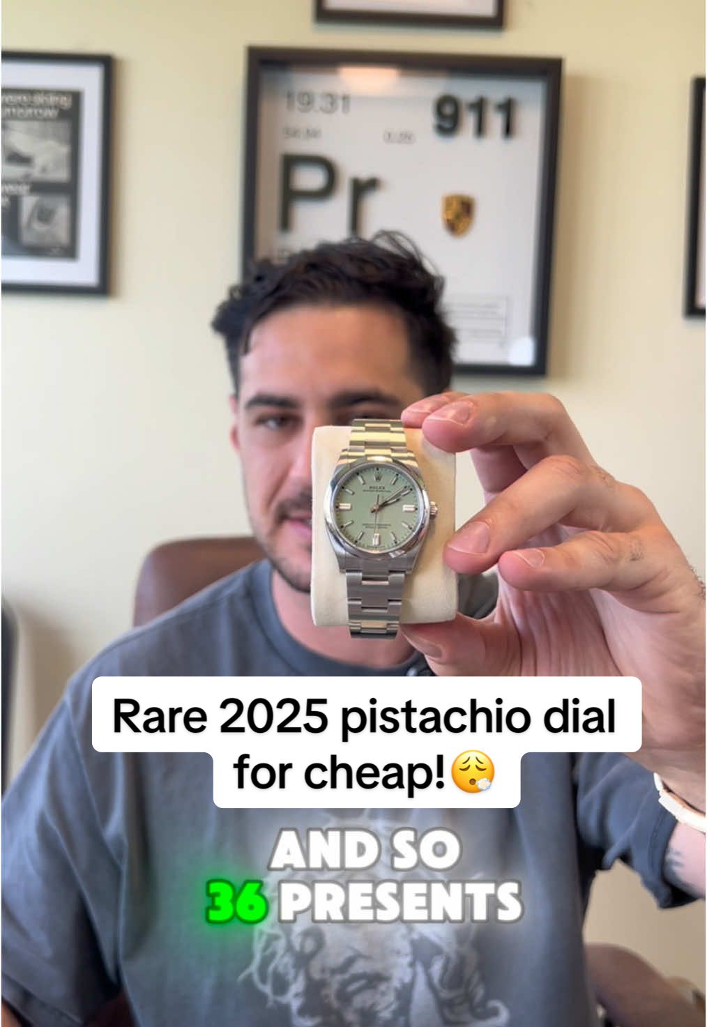 Get yourself this pistachio perfection!#creatorsearchinsights #watchesoftiktok #watchoftheday #bybarnett #WatchCollection #rolex #watchnerd #watchgeek #watchtok 