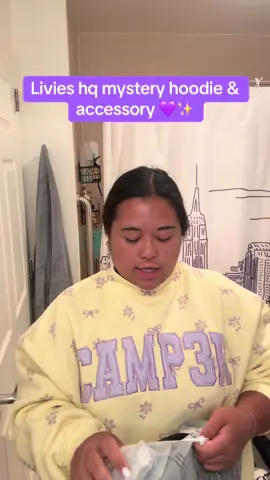 My @livies hq ❤️ @Olivia Rodrigo mystery package for a hoodie and accessory! So cute! I love opening surprises especially when it’s #sour themed hehehe the #og #oliviarodrigo #livieshq 
