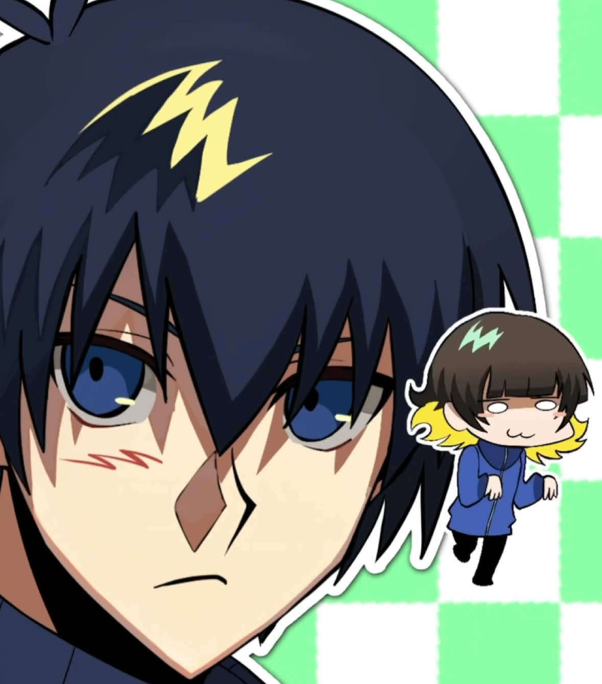 Just bit my tongue 🙁 #bllk #bluelock #bachirameguru #isagiyoichi #rinitoshi #nagiseishiro #fanart #animation #fyp #fy #foryou #foryoupage