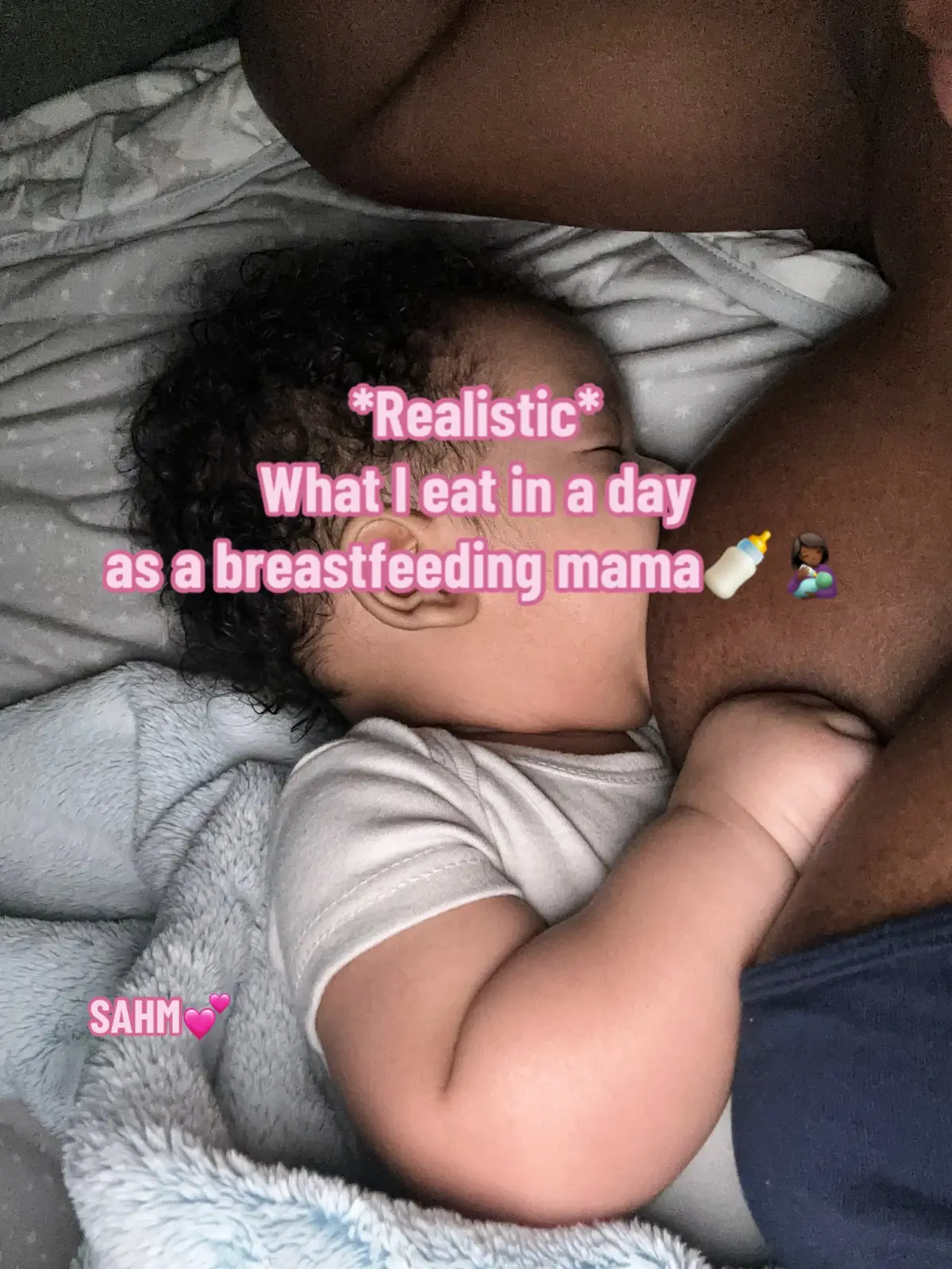 *Realistic* What I eat in a day as a breastfeeding mama🍼👩🏾‍🍼 #whatieatinaday #bfmom #SAHM #milksupply 