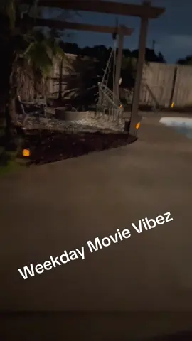 Weekday BackYard Movie Vibez #twaun #chelle #jackgang #fyp #foryoupage 