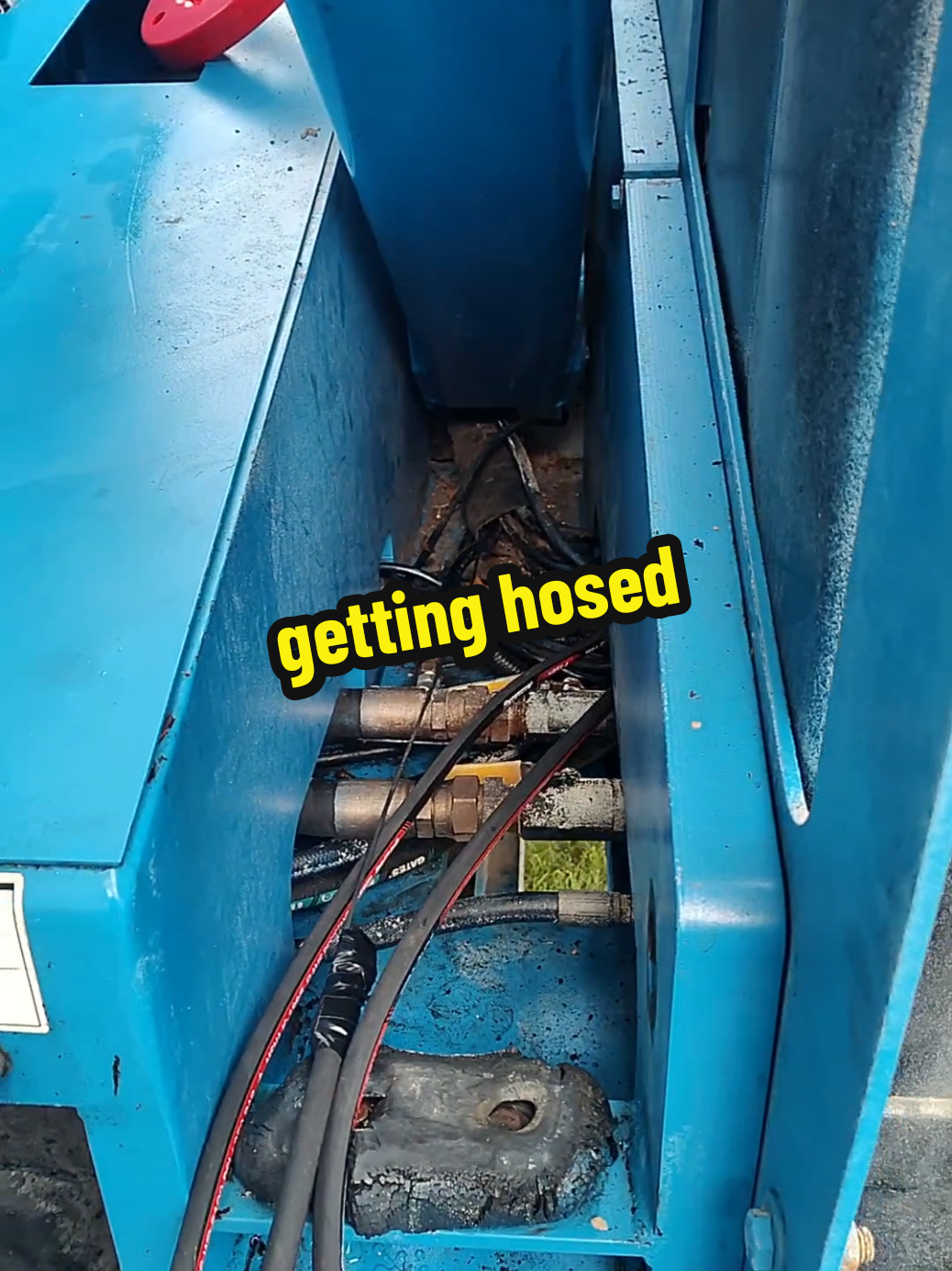 Wednesday. it was foggy this morning.  #justme #newboss #michigan #genie #takeuchi #deere #handcleaner 
