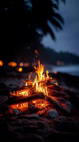 Embers by the Beach #livewallpaper #aestheticwallpaper ##4kwallpaper #naturevibes #phonebackground #moodyvibes #cinematicloop #loop