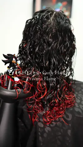 We are obsessed🌶️😍 so lucky I got to finally do a lil fun Vivid💢 using @Pravana FLAME @Joico Hair Care curl cremé & @Olaplex finish ✨ @SalonCentric #fypシ #shadowthehedgehog #curlyredtips #cyberpolish #orlandohair 