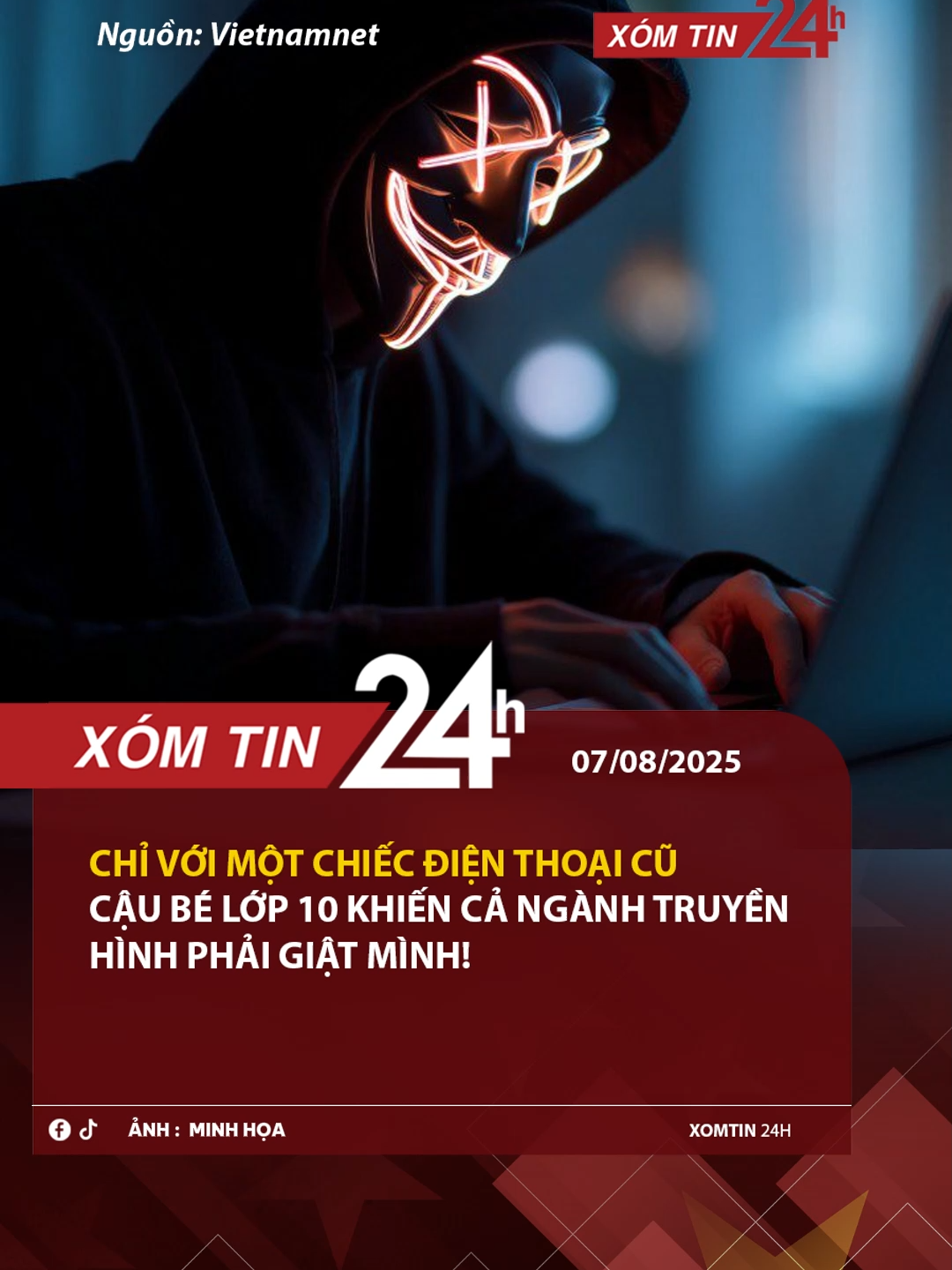 CHỈ VỚI MỘT CHIẾC ĐIỆN THOẠI CŨ – CẬU BÉ LỚP 10 KHIẾN CẢ NGÀNH TRUYỀN HÌNH PHẢI GIẬT MÌNH! #tintuc #xomtin24h #new #xuhuong #trending #fyp #foryou #duet #viral #tiktok #bacninh #bacgiang