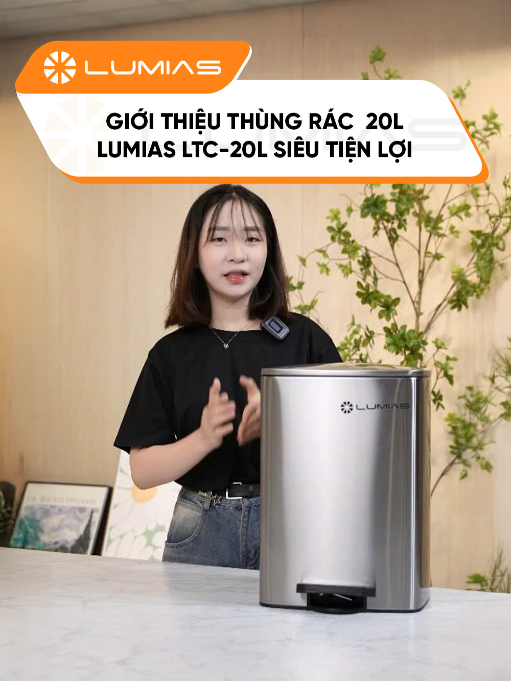 Giới thiệu thùng rác dung tích 20L Lumias LTC-20L siêu tiện lợi #lumias #lumiasvietnam #hoplongtech #gigavn #hoplongecommerce #thungraclumias #LTC-20L #thungraclumias20l