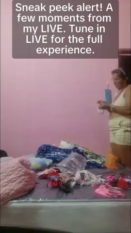 Sneak peek alert! A few moments from my LIVE. Tune in LIVE for the full experience. #tiktoklive #livehighlights