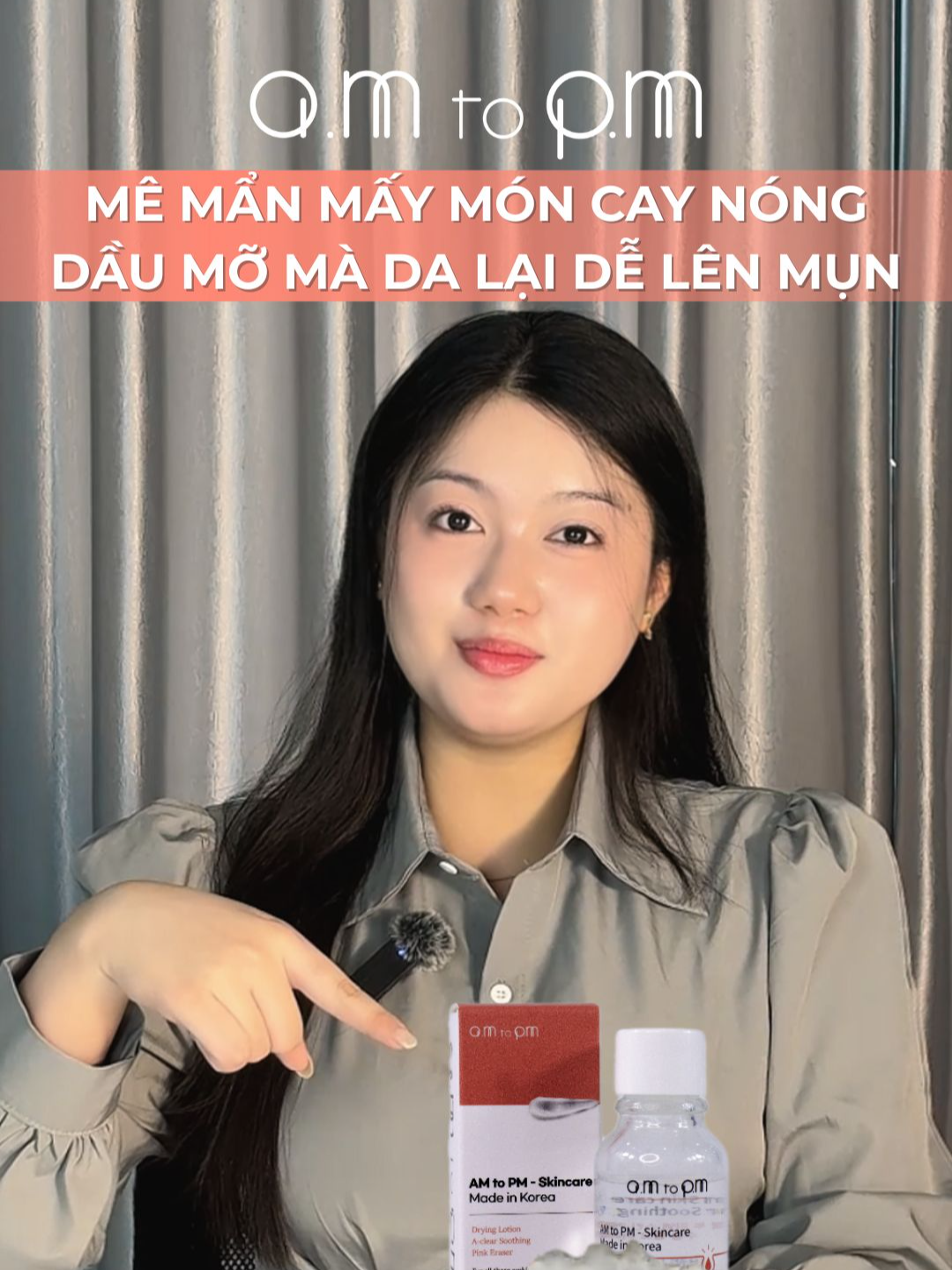 Mê mẩn mấy món dầu mỡ cay nóng nhưng da lại lên mụn khiến bạn lo lắng#amtopm #amtopmvn #amtopmvietnam #chammun #chammunamtopm