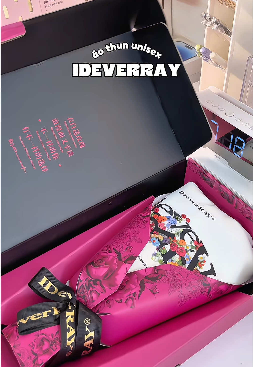 Áo thun xinh lắmm #unbox #aothun #aothununisex #aothunideverray #ideverray #quatang #xuhuong 