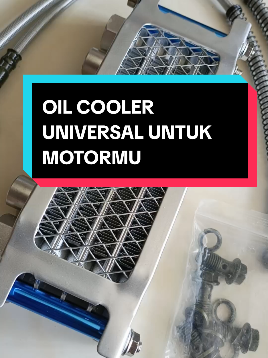 OIL COOLER UNIVERSAL UNTUK MOTORMU  #jaminanhargaterbaik #recomended #guncang88 #accesoriesmotor #oilcooler #oilcoolermotor #oilcoolermesin 
