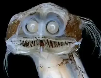 #телескопический удильщик глубоководная рыба