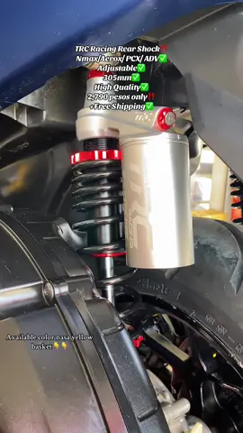 High Quality na rear shock ba hanap mo? Check out mo na sa yellow basket yan naka free shipping din✅😉 #TRC #trcshockabsorber #rearshock #adjustablerearshock #motorcycle 