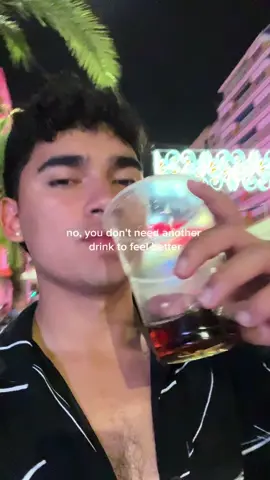 my relationship with drinking has changed throughout the years, but it’s always been something i can depend on to escape myself for a bit whether that was from my social anxiety, insecurities, body dysmorphia, or depression. the relief was temporary. i started feeling better about myself once i stopped doing things because i thought i had to for people to like me, and chose to do things only for me.  I figured out how to feel about myself through calming my mind, finding growth and confidence in my daily habits, connecting with people that bring out the best in me, and working towards a healthy body and mind. I stopped needing to escape when I started becoming someone I’m proud of. #fyp #explore #balance #sober #Lifestyle #Fitness #relatable #decision