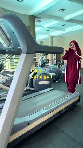 Gaya boleh sporty, syariat tetap nomor satu. Siapa bilang olahfaga stylish harus ketat? Ini caraku, dengan baju syar'i yang tetap breathable dan nyaman 🥰✨ #treadmill #sportysyari #promoguncang88 #gajiansale 