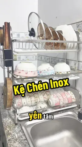Kệ chén bát 3 tầng inox #kecheninox #kechenbatdanang #kechenbatdananginox #dodungnhabep #giadung #dogiadung #xuhuong #xuhuong2025 