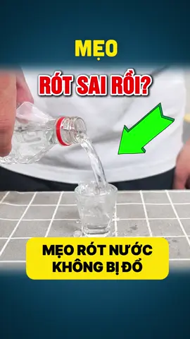 #mẹovặt 828 | Rót Nước Vào Ly Không Bị Văng Nhờ Mẹo Này!
