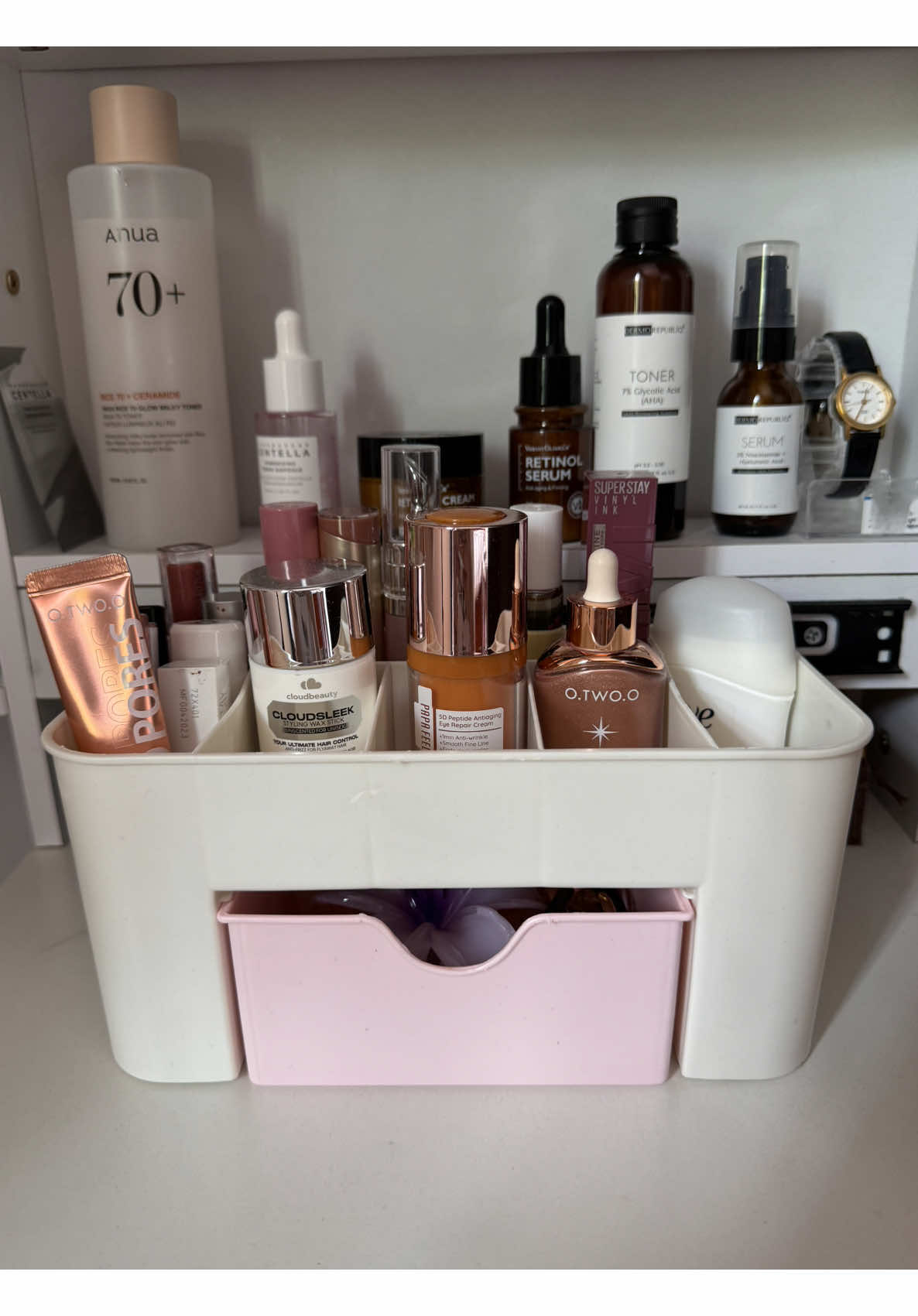 Cosmetic Storage Box Make Up Organizer Table Organizer-Z612 #cosmetics #organizer  #storagebox  #makeuporganizer 