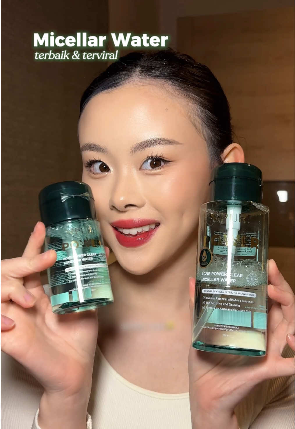 Wah micellar water NPURE approved by kak @Clarice 🤍  Siapa nih yang udah cobain juga🙋🏻‍♀️ #NPURE #npureofficial #generasikulitsehat #fyp #micellarwater 
