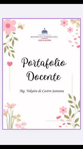 PORTAFOLIO DOCENTE 👩🏻‍🏫🍎 Disponible, $350 digital. #maestra #profe #portafoliodocente 