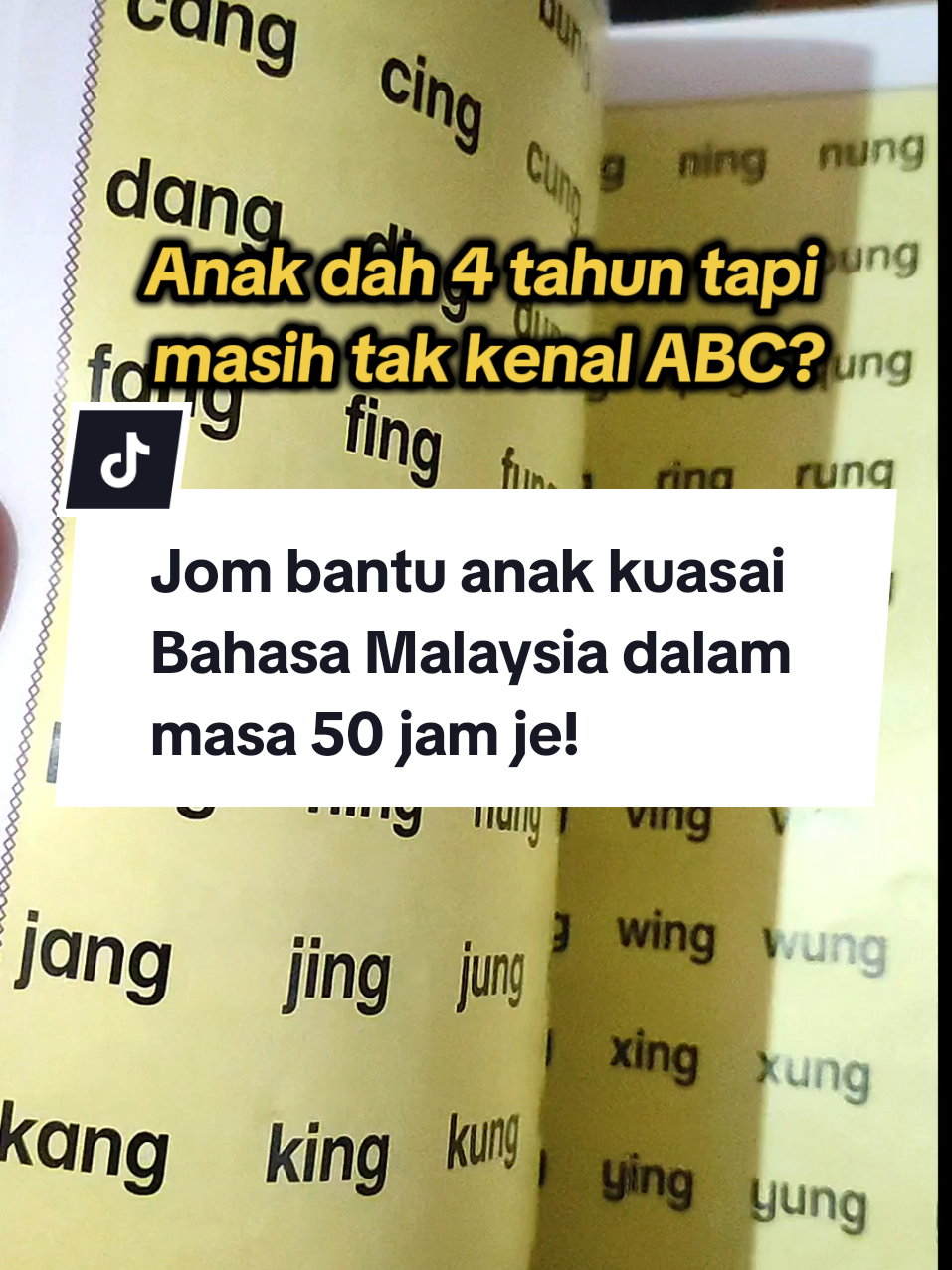 Jom bantu anak kuasai Bahasa Malaysia dalam masa 50 jam je! #bukuuntukkanakkanak #bacabuku #bukubelajaranak #belajarabc #bacacepat #buku #bukubudak #bukukanakkanak #bukuviral #bukumudahbaca #bukubacakanakkanak #bukueksprǝs #suku_kata #trending #fyp #fypmalaysia 