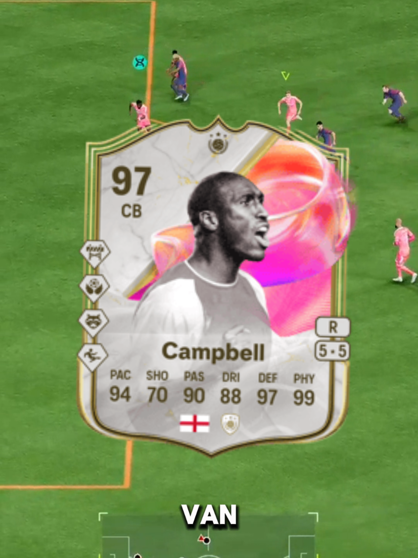 97 FUTTIES CAMPBELL REVIEW ABSOLUTE MONSTER 🔥#fc25 #eafc25 #ultimateteam 