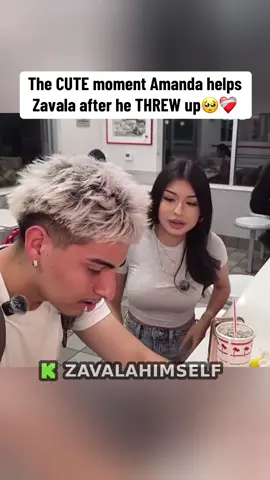The CUTE moment Amanda helps Zavala after he THREW up🥺❤️‍🩹 #amandasolis #zavalahimself 