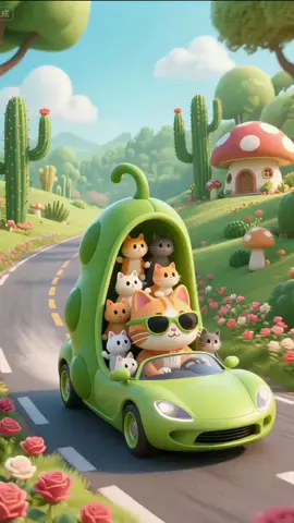 Chó 🐶 mèo 🐈 gà 🐓vịt 🐥 lái xe 🚘 #kids #tiktokkids #cartoonforkids #hoathinhchobe #cuteanimalvideos #kidscartoon #cat 