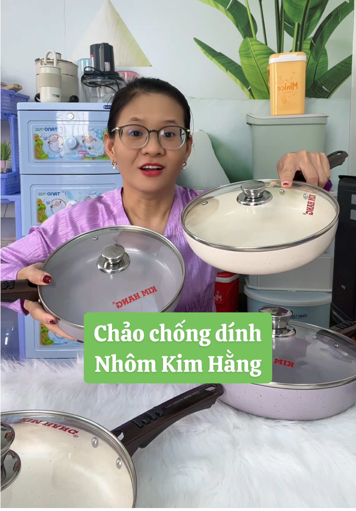 Chảo chống dính Nhôm Kim Hằng #giadungphuclong #salengaydoi #chaochongdinh #chaonhom #nhomkimhang 