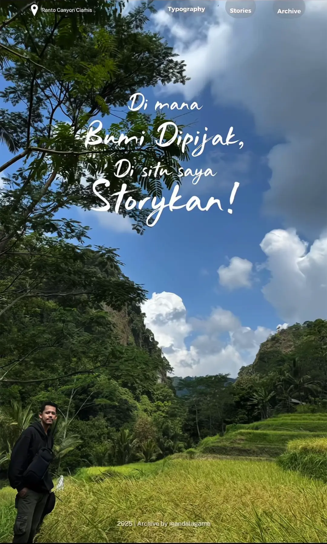 Spot foto terbaik dengan nuansa alam yang masih alami 🌿🌾 #baturanto #ranto #wisataranto #pemandanganalam #patakaharja #cijolang #fyp 