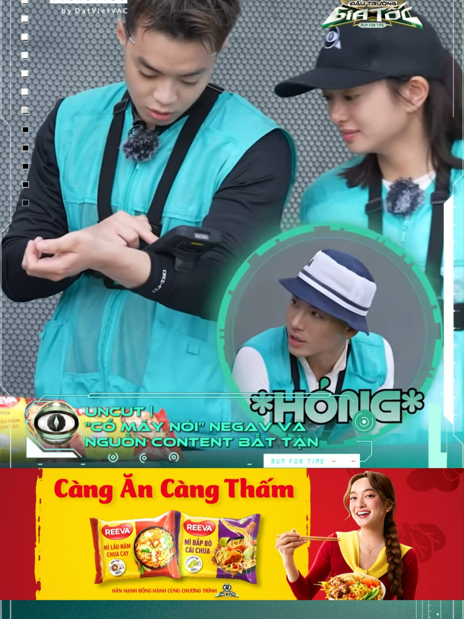 Xin lỗi miệng NEGAV hơi giãn, hong nói là chịu hong được #DauTruongGiaToc #RunForTime #VieON #Reeva #CàngĂnCàngThấm