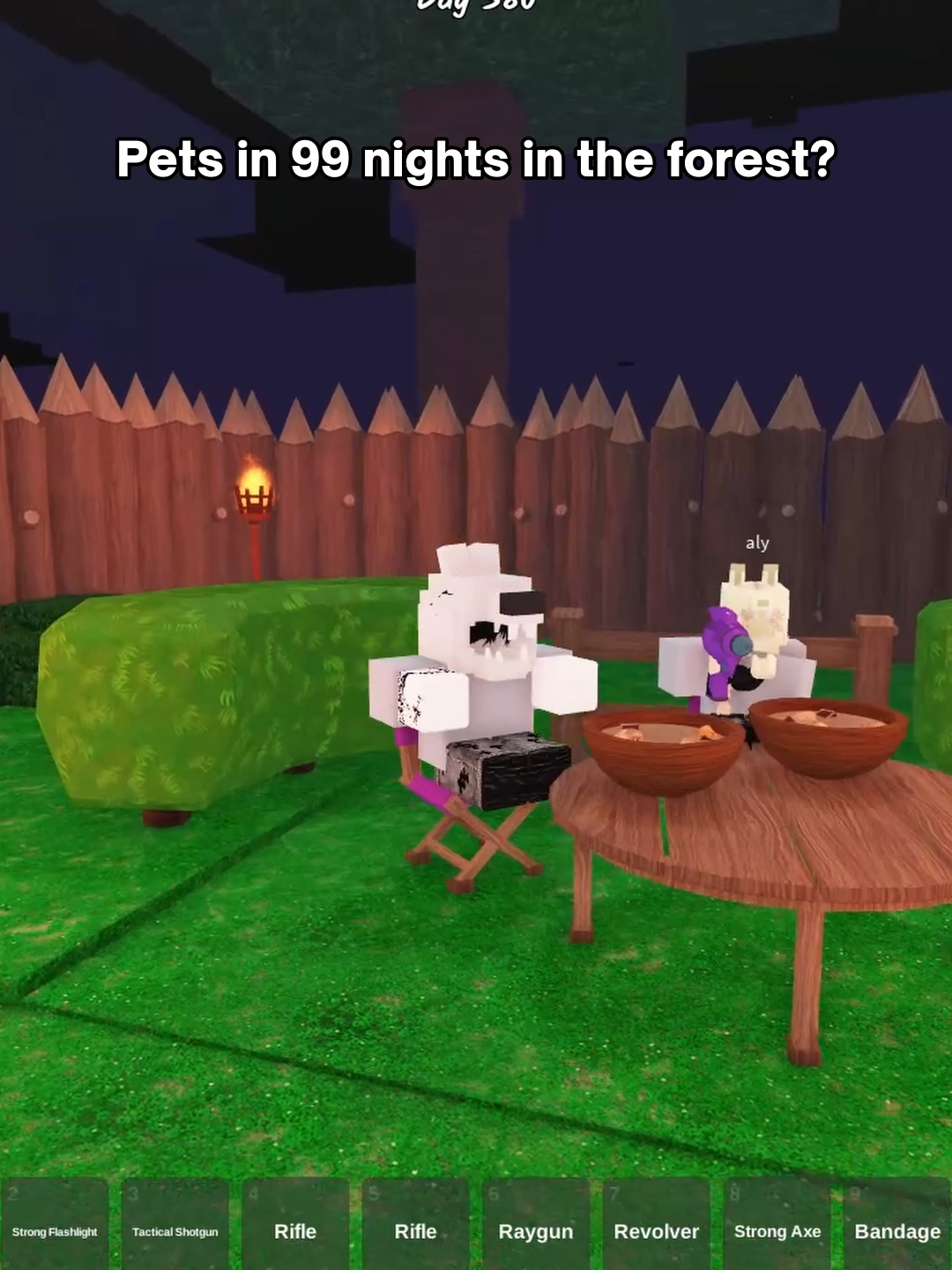 You can now have pets in 99 nights in the forest #roblox #99nightsintheforest #99nightsintheforestroblox #robloxfyp #fyp #growagarden
