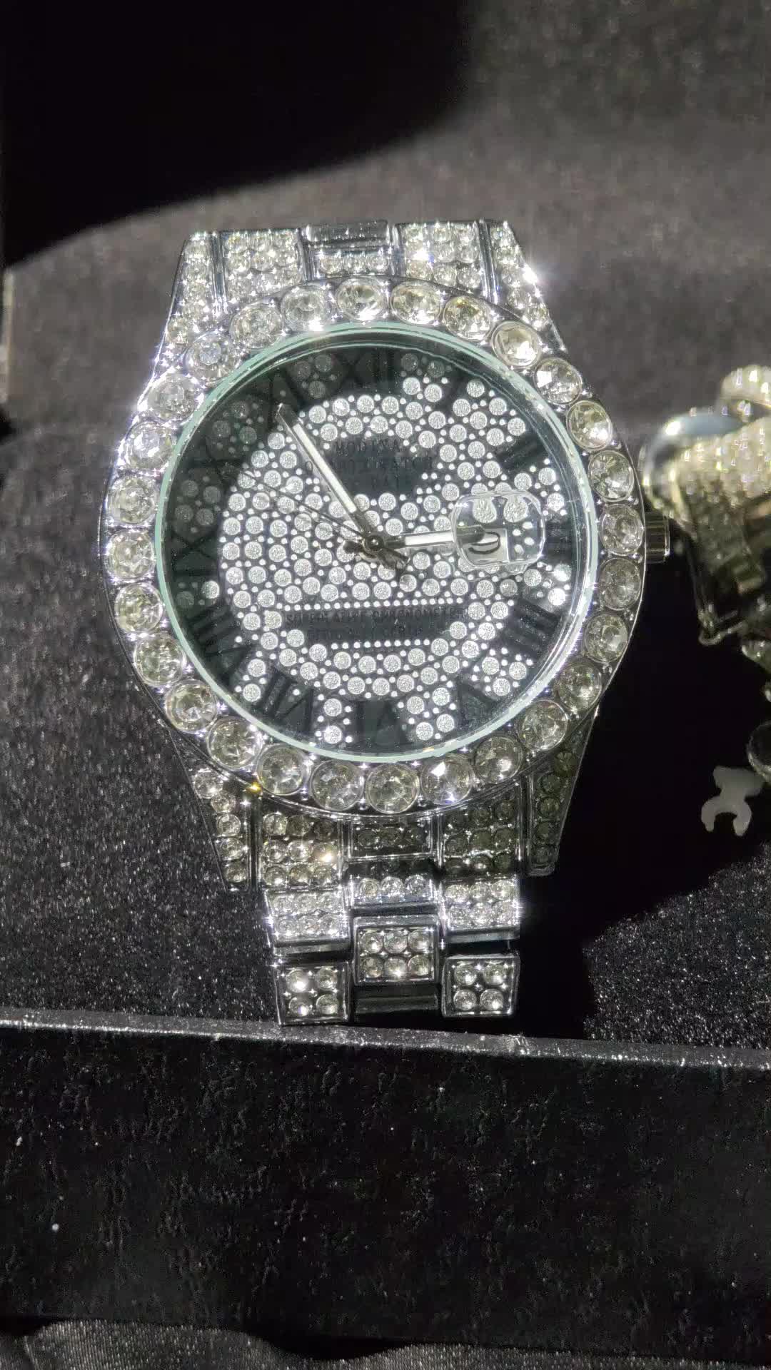 OIDEA Men's Rhinestone Diamond Watch: Luxury Roman Numeral Quartz Analog Watches for Men Waterproof Date Wrist Watch Business Casual Dress Watch Iced Out Watch #watches #luxurywatches #wristwatch #luxurywatch #watchesformen #watchoftheday #menswatch #timepiecegentleman #menswatches #fyp #foryou #foryoupage #trending #viral #tiktoktrend #explorepage #fashion #style #OOTD #musthave #new #trendalert