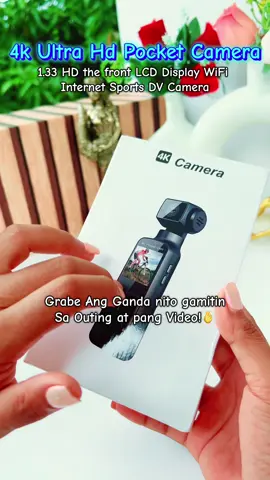 4k Ultra HD Pocket Action Camera, bongga Ito pang video lalo na sa mga outing #pocketcamera #videocamera #4kultrahd #gadget 