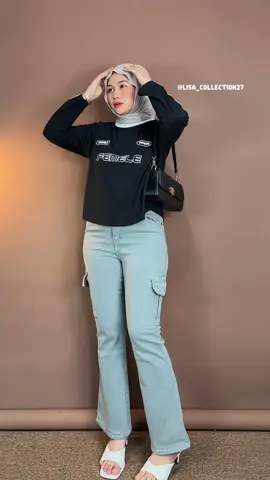 Cutbray jeans cargo💖