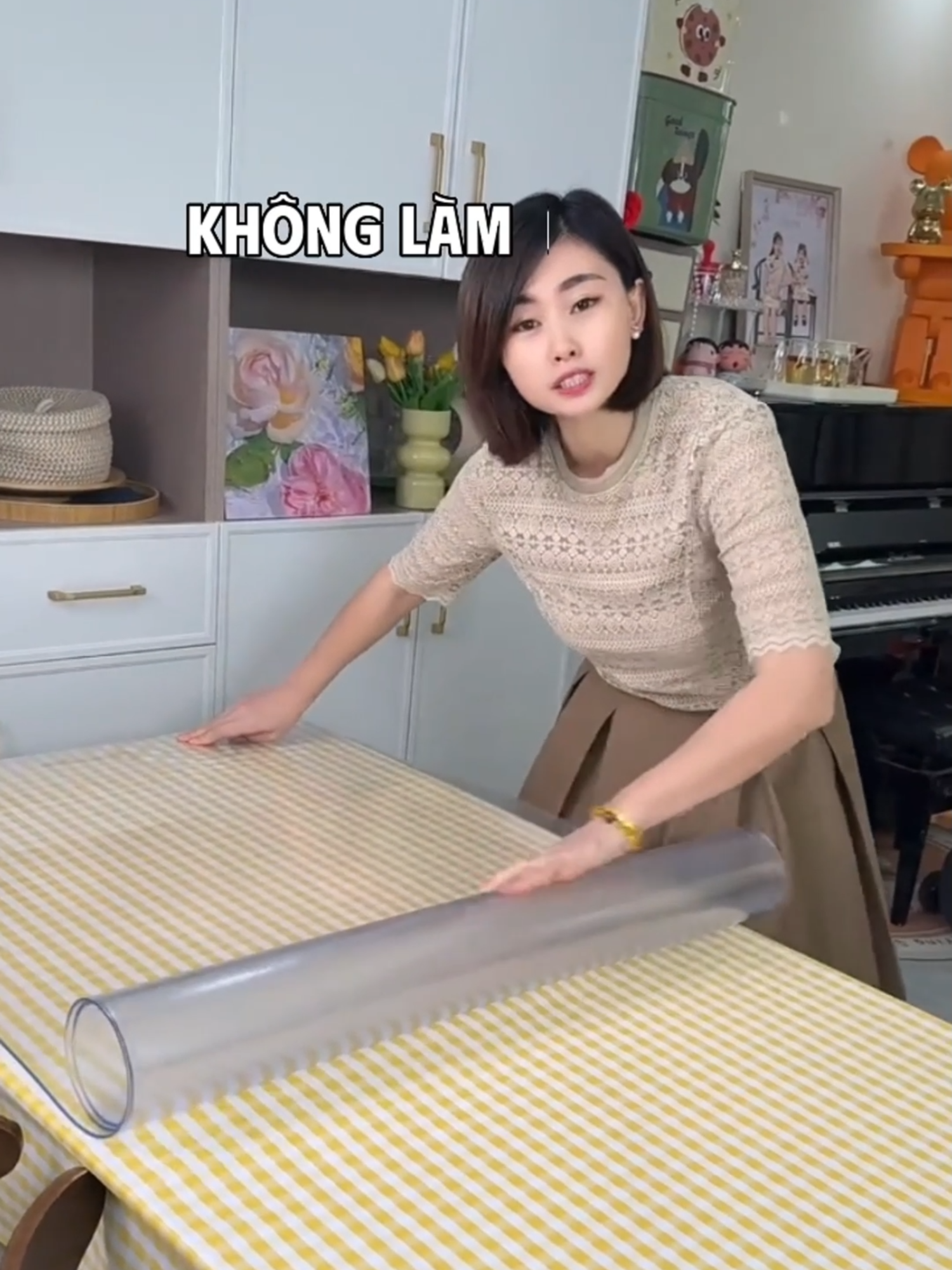 Tấm trải bàn chống xước, chống nước, bảo vệ mặt bàn