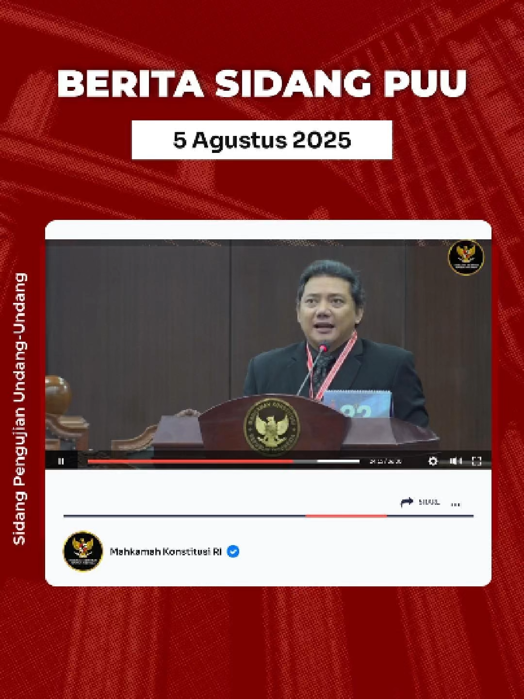 Bagaimana UU Tipikor diuji di MK? Taufik Basari hadir sebagai Ahli Pemohon, mengkritisi frasa “atau tidak langsung” dalam Pasal 21 UU Tipikor yang dinilai berpotensi mengkriminalisasi advokasi non-litigasi. Yuk, simak argumen lengkapnya di YouTube MK! #MengawalKonstitusi #salaMKonstitusi #MKRI