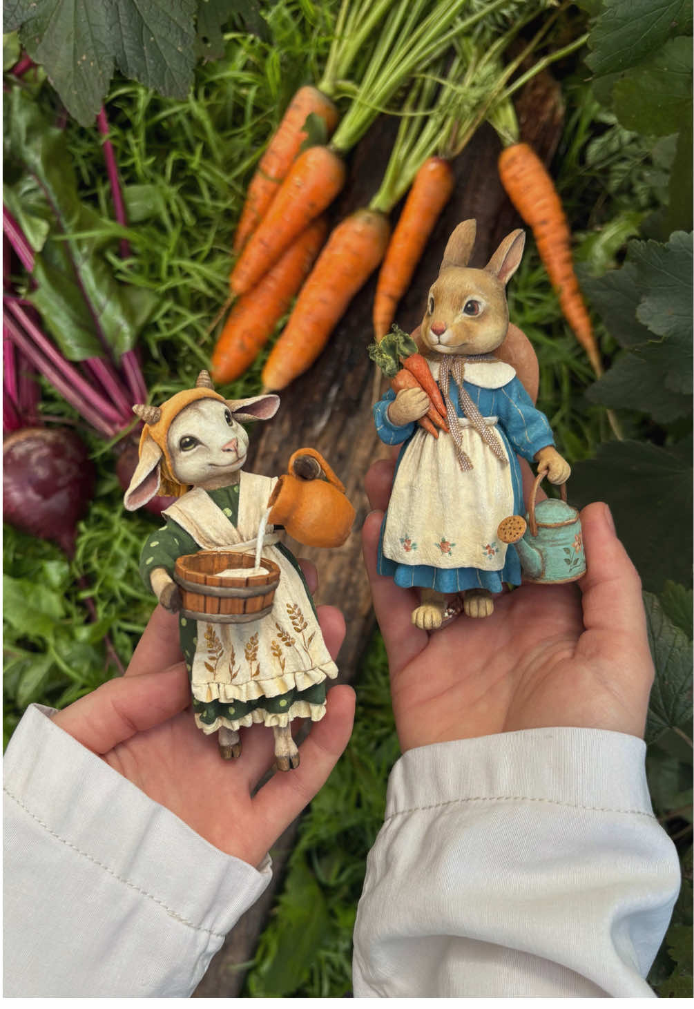 Немного закулисья создания елочных игрушек из ваты✨🌻 The process of making cotton wool Christmas tree toys🍃 #елочныеигрушки #игрушкиизваты #ручнаяработа #декор #ватнаяигрушка #handmade #cottontoys #сад #коза #кролик #goat #bunny #садовод 