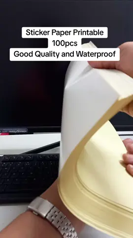 Sticker Paper A4 Size 100Sheets ✨️ #stickerpaper #printable #stickerwaterproof #budolfinds #tiktokfinds #sale #fyp 
