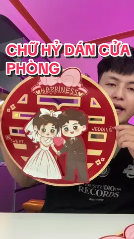 Chữ hỷ dán cửa phòng cho ngày cưới#chuhydamcuoi 