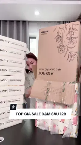 Top gia sale đậm sâu thùng 12bịch anh chị ơi #xuhuong #muataitiktokshop #topgia #khangiayrut #khangiaytopgia #giayruttopgia #bearthegioidochoi 