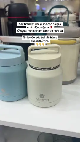 Bình ủ cháo giữ nhiệt Elmich đang có rổ rá rất iuu ❤️ #elmich 