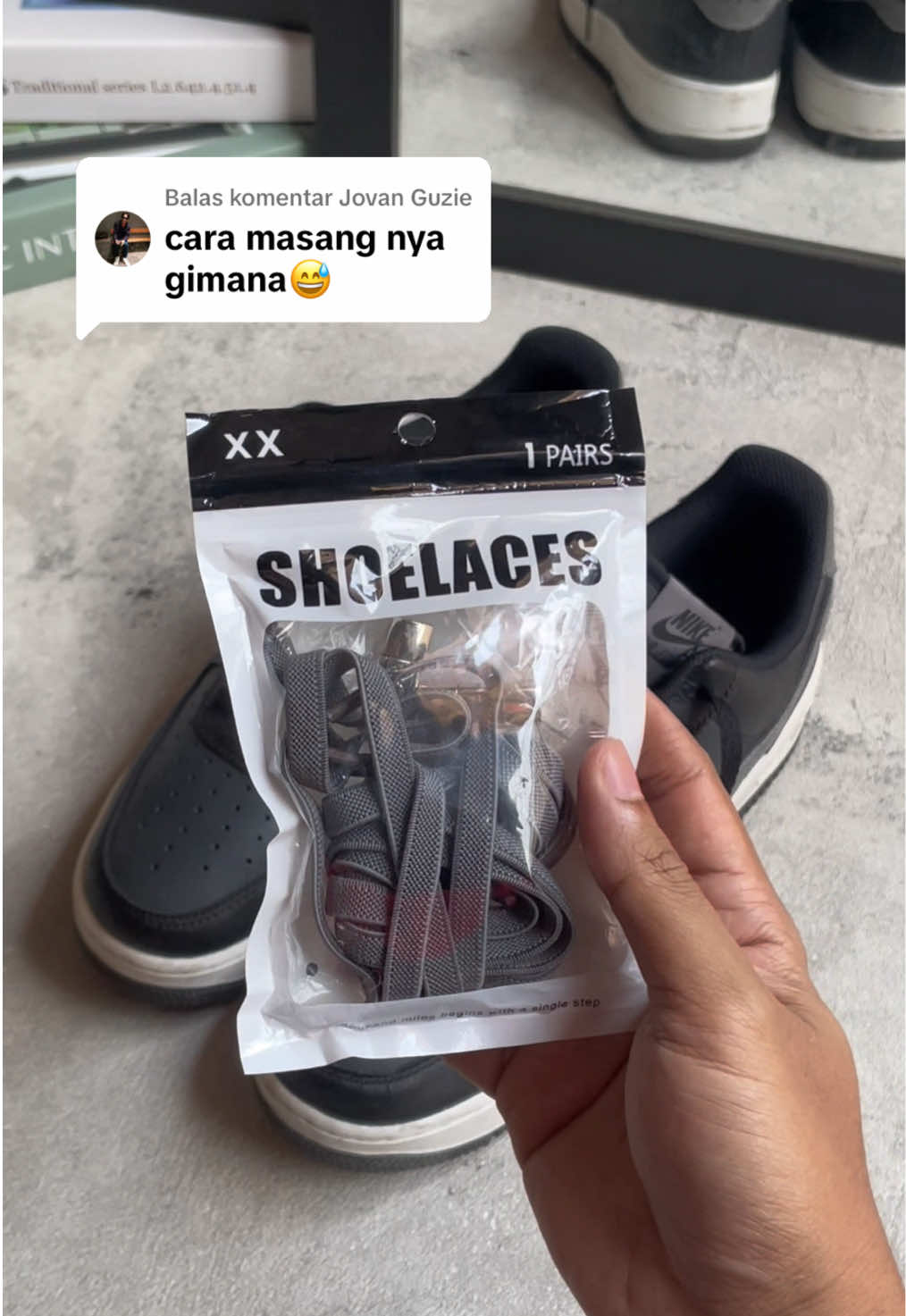 Membalas @Jovan Guzie  cara psang tali sepatu elastis #fyp #rekomendasi #barangviral #talisepatu 