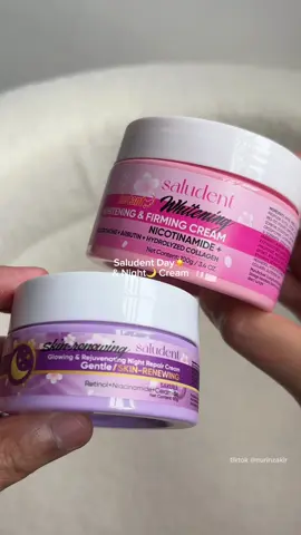 perfect comboooo💖 #saludent #nightcream #daycream #whiteningcream #retinol #skincare 