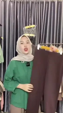 Flare Pants Warna Coffee #celanacutbray #celanamurah #celanascuba 