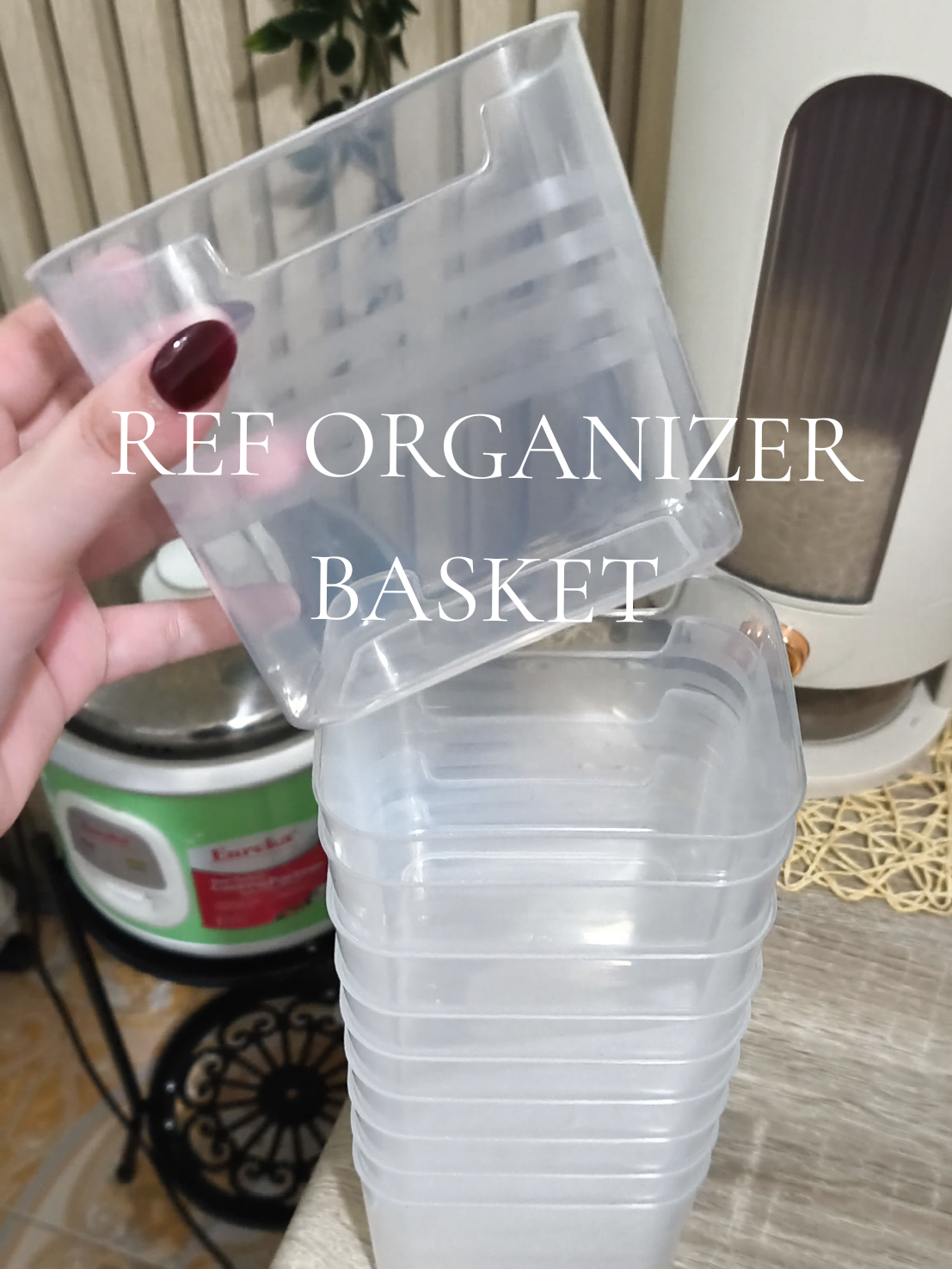 Ang ganda nito 🫶🏼 ref organizer basket  #reforganizerstorage #organizerbasket #reforganizer #reforganizerbox  Disclaimer: Prices and Details  of the products my change once the video is published .The creator is not liable for any changes after the video is published . Price may vary . product may change .any changes on the product may happen.