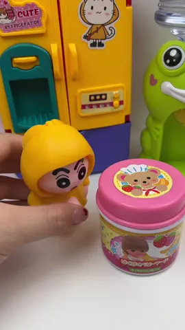 Snack & Sip! 🍮💧Enjoying Pudding with Our Adorable Mini Water Dispenser! #Shorts #cook #asmr #toys #making 