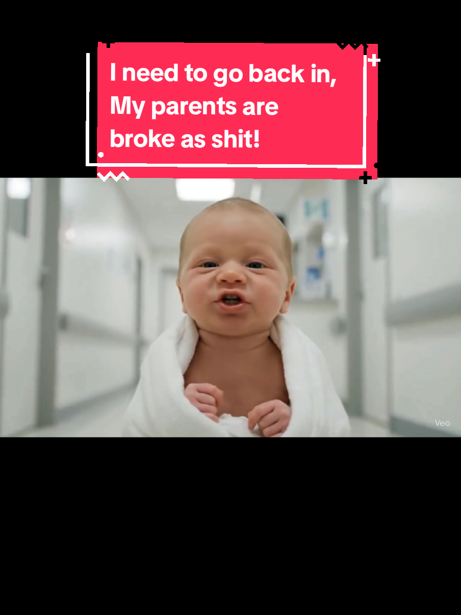 I need to go back in, My parents are broke as shit! ai babies ai baby talking  ai newborn baby talking #cutebaby #baby #apt 